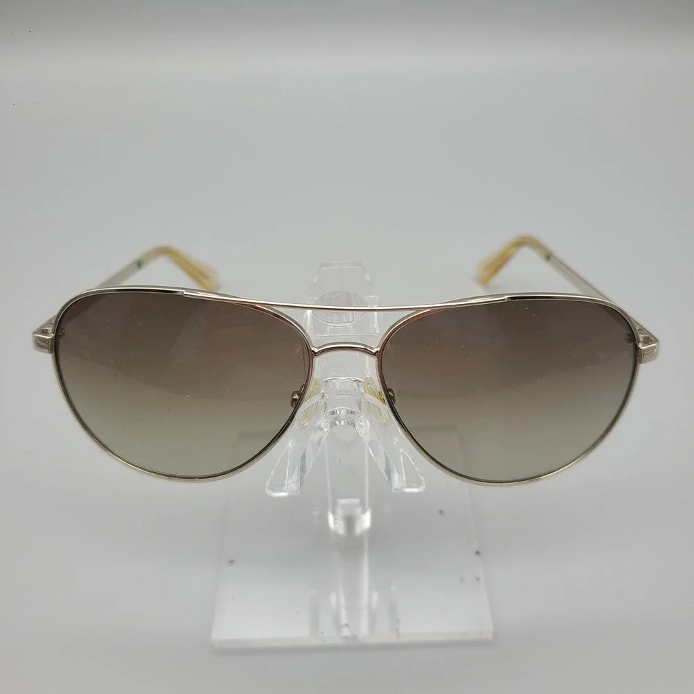 Kate Spade New York Emmaline/S Gold Aviator Sunglasses Brown Gradient J5GHA 58mm